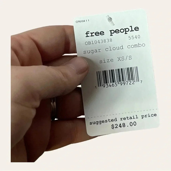 0438. Free PEOPLE SUGAR CLOUD COMBO SWEATER DRESS KNITTED TURTLE NECK MAXI LEN. - Picture 13 of 16